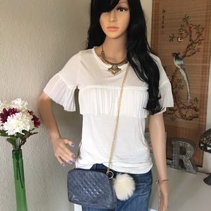 BANANA REPUBLIC NWT Tiered Ruffle Top